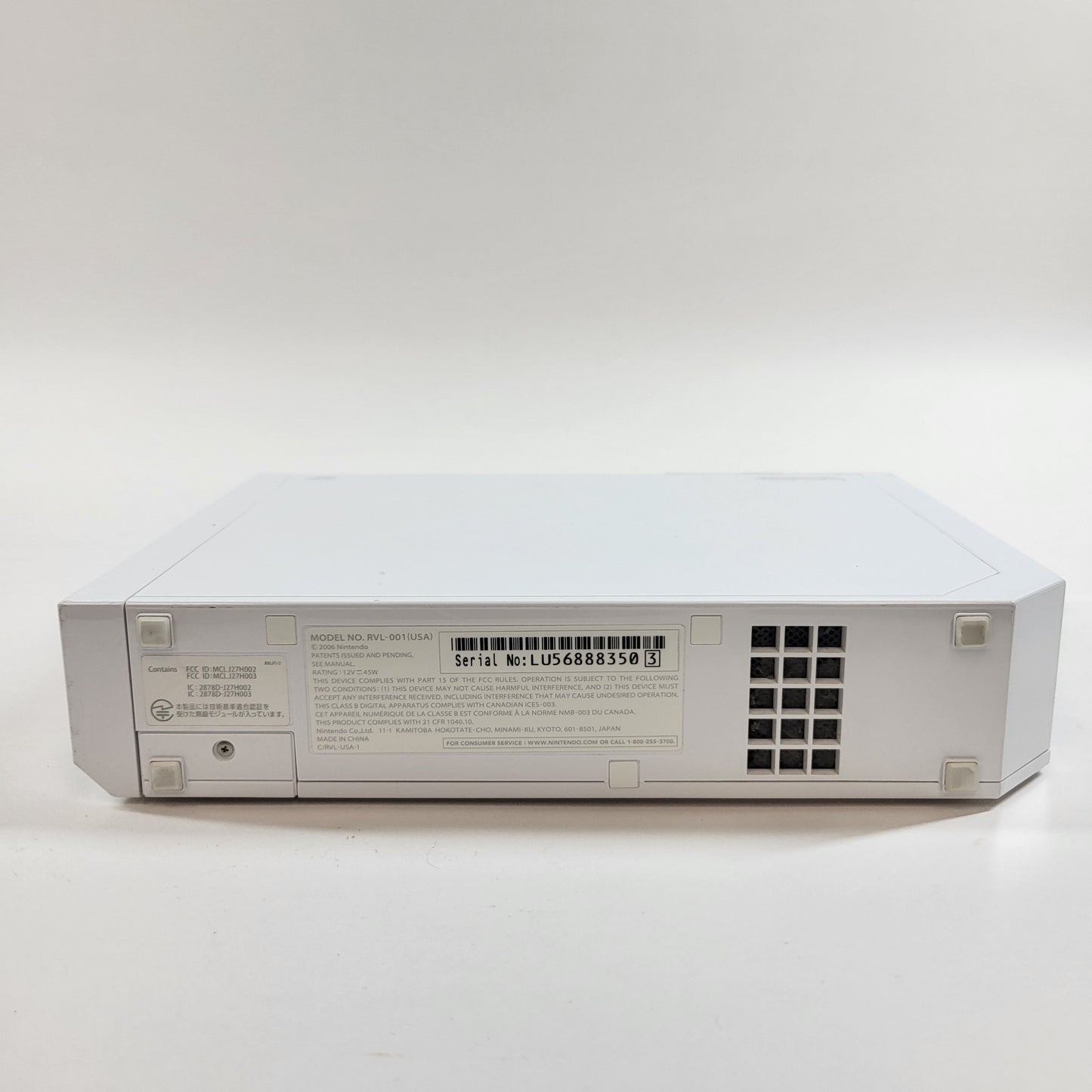 Nintendo Wii Console Gaming System Only RVL-001 White