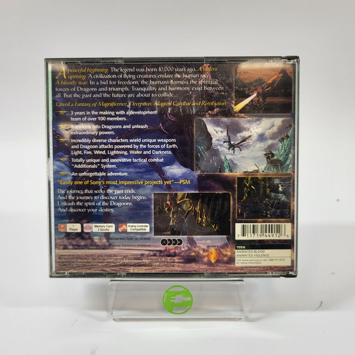 Legend of Dragoon (Sony PlayStation 1 PS1, 2000)