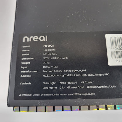 Nreal Air-NR7100RGL AI Smart Glasses