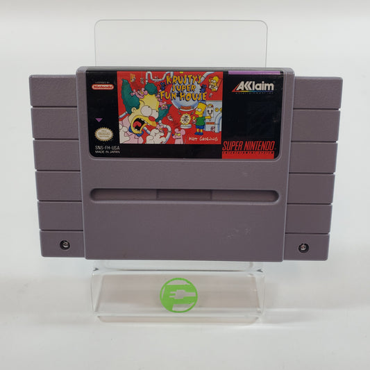 Krusty's Super Fun House (Super Nintendo SNES, 1992) Cartridge Only