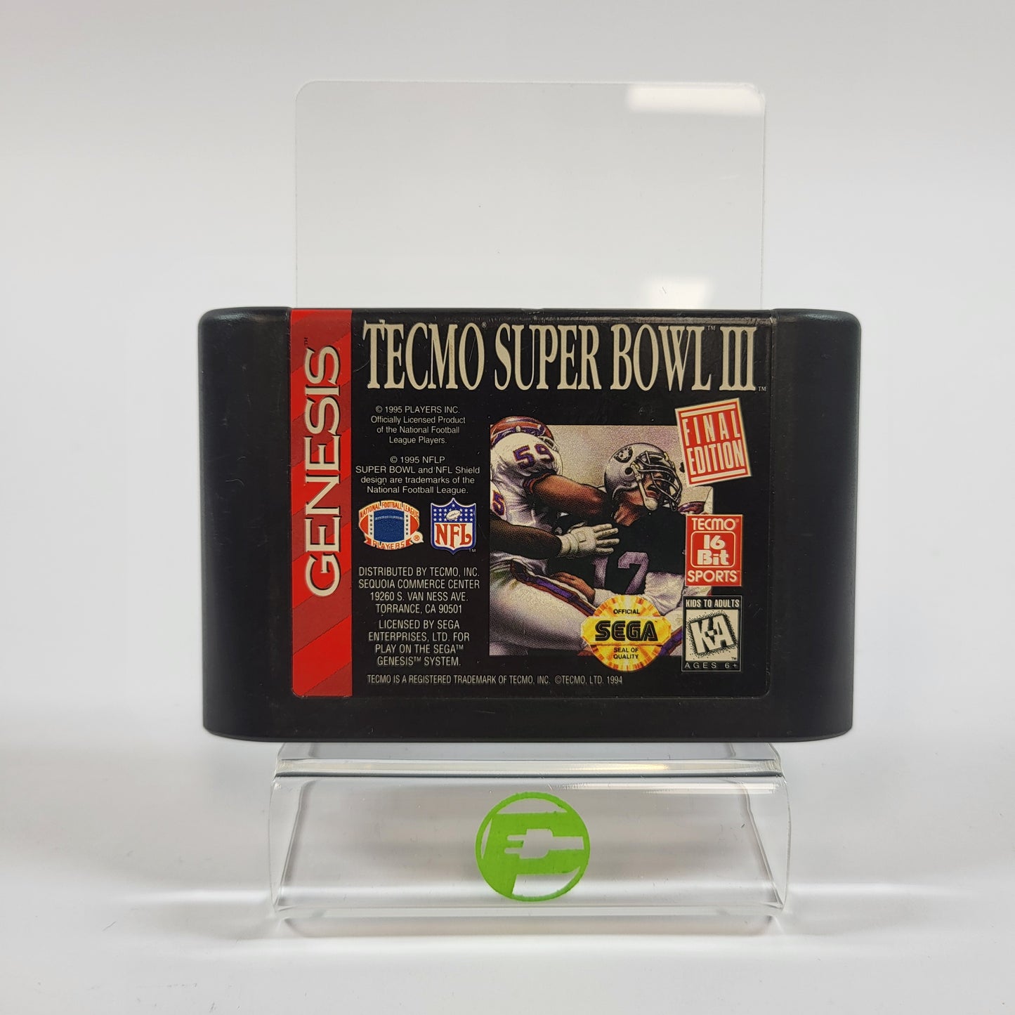 Tecmo Super Bowl III (Sega Genesis, 1995) Cartridge Only