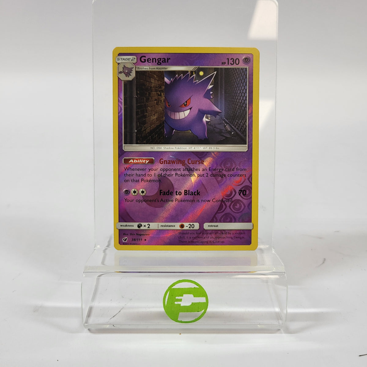 Pokémon TCG Crimson Invasion Gengar 38/111 Reverse Holo English