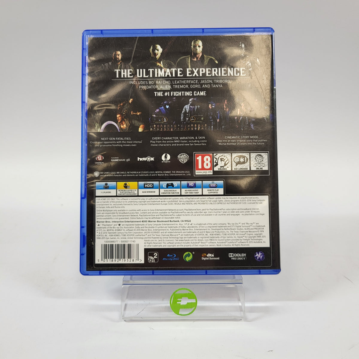 Mortal Kombat XL [PAL] (Sony PlayStation 4 PS4, 2016)