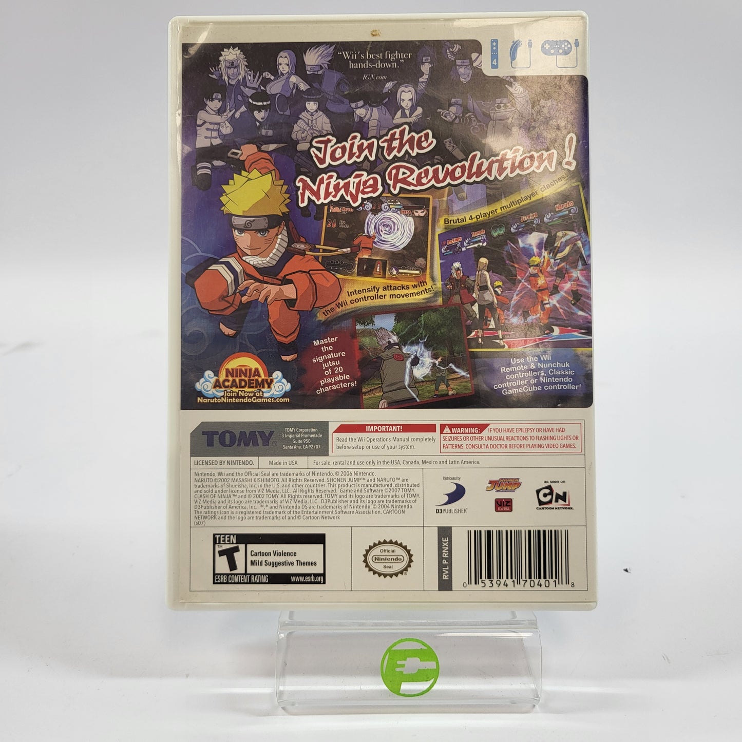 Naruto Clash of Ninja Revolution (Nintendo Wii, 2007)