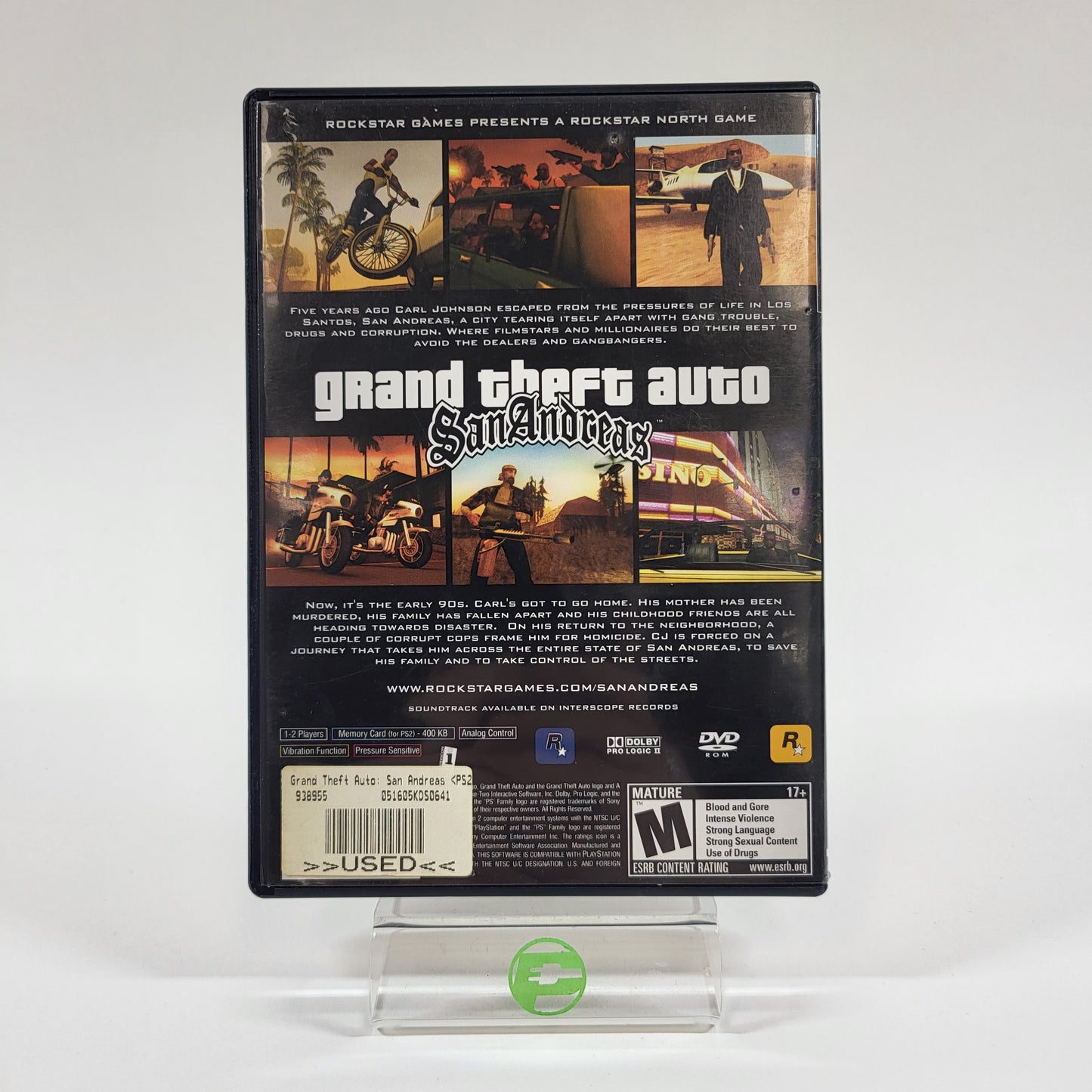 Grand Theft Auto San Andreas (Sony PlayStation 2 PS2, 2004)