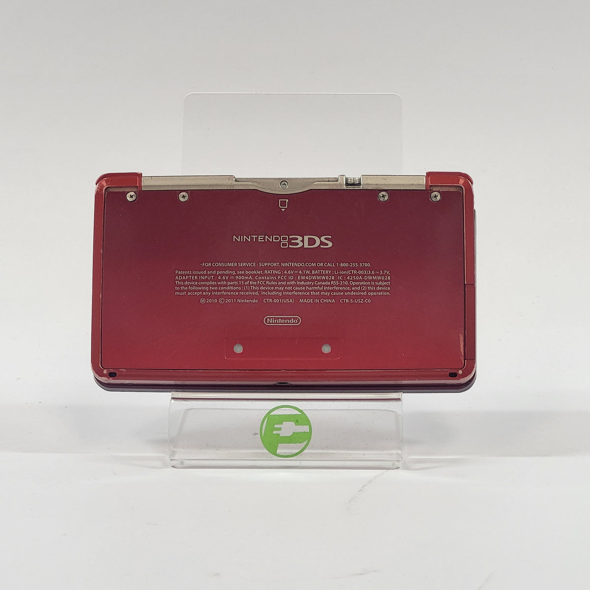 Nintendo 3DS Handheld Game Console CTR-001 Flame Red