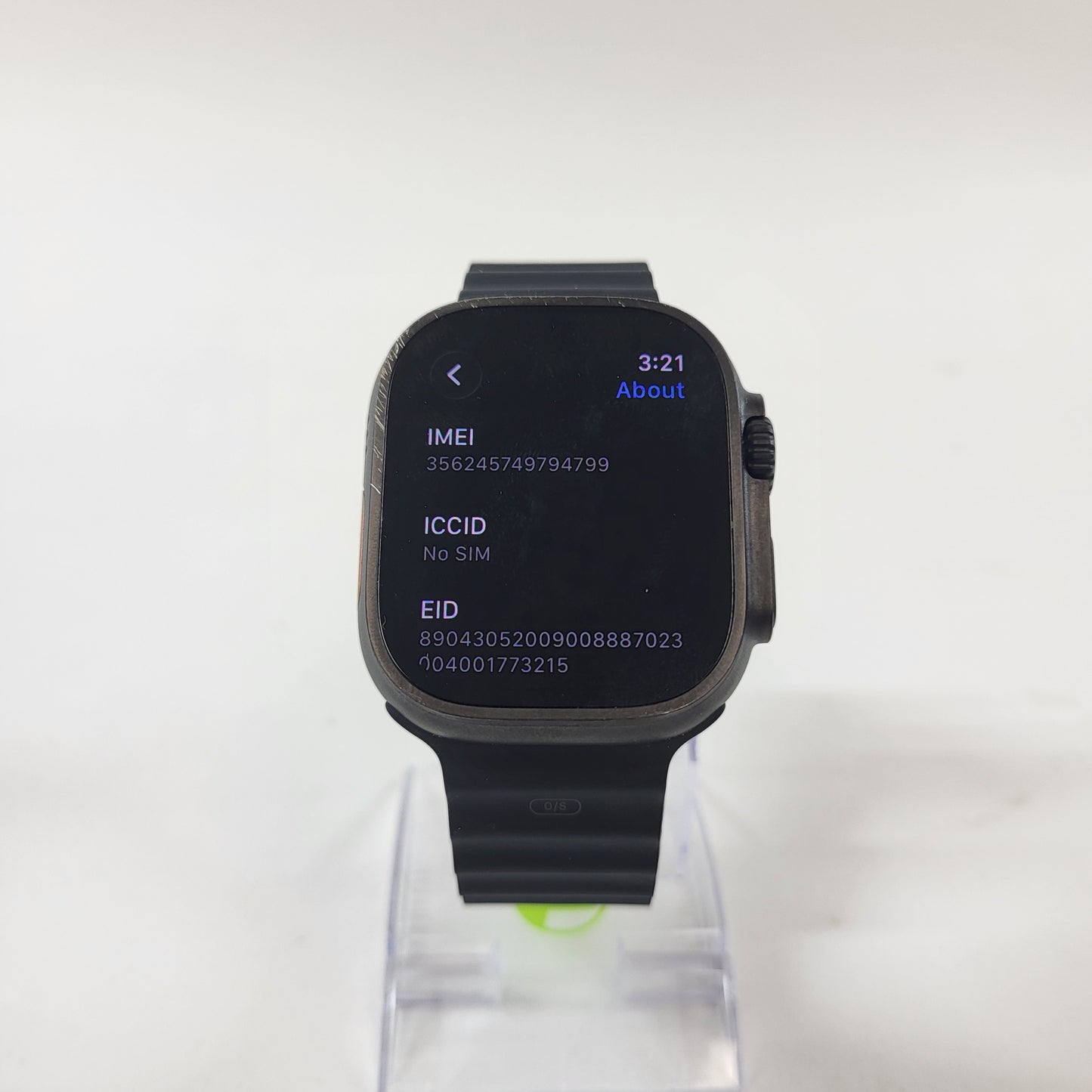 Unlocked Apple Watch Ultra 2 49MM Black Titanium Black Ocean Band MX4Q3LW/A