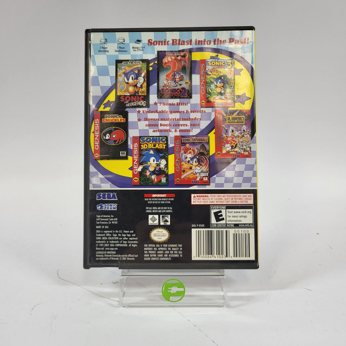Sonic Mega Collection (Nintendo GameCube, 2002)