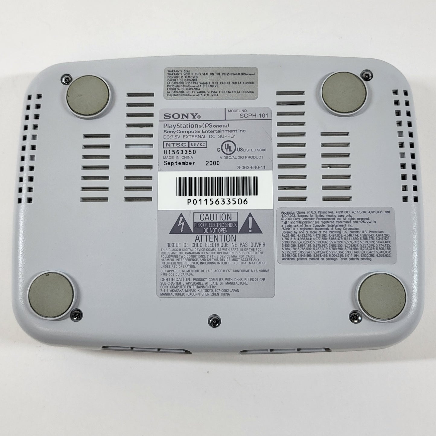 Sony PlayStation 1 PSOne PS1 Grey Console Gaming System SCPH-101