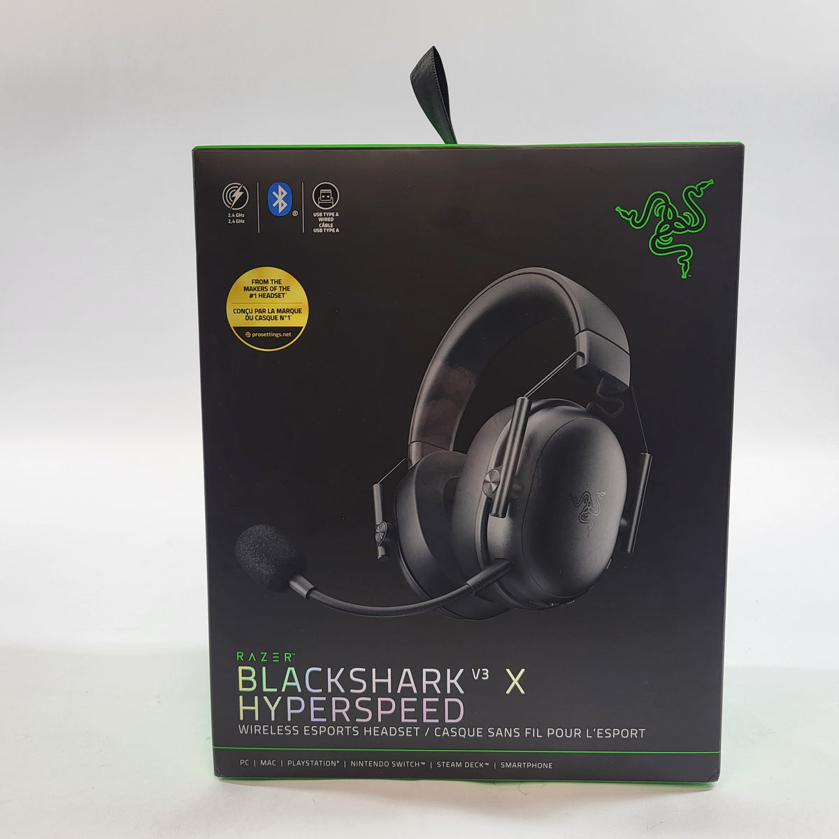 New Razer BlackShark V3 X HyperSpeed Over Ear Gaming Headset Black RZ04-05420100-R3U1