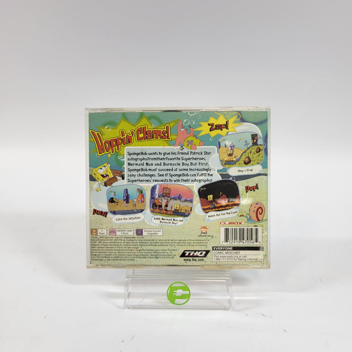 SpongeBob SquarePants Super Sponge (Sony PlayStation 1 PS1, 2001)