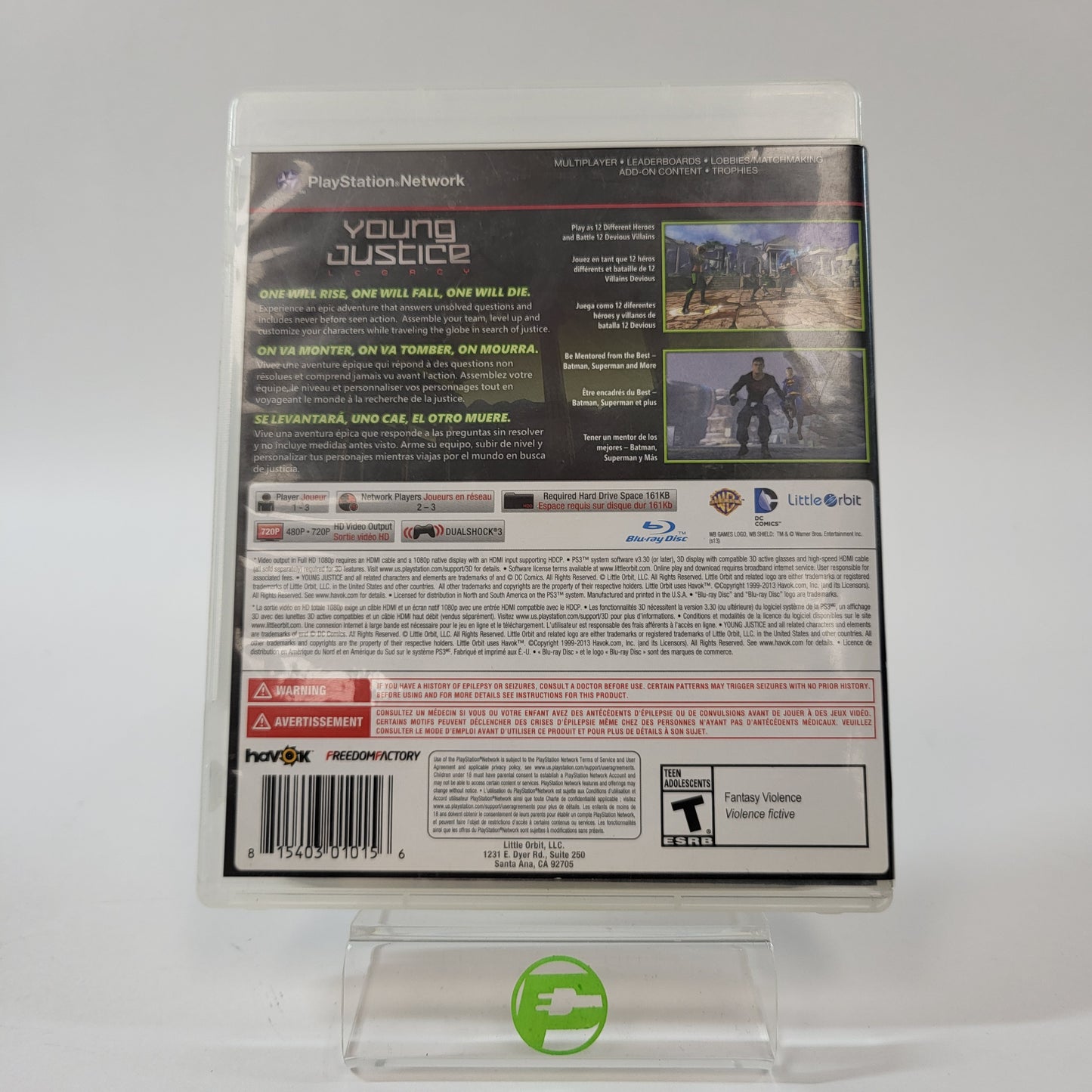 Young Justice: Legacy (Sony PlayStation 3 PS3, 2013)