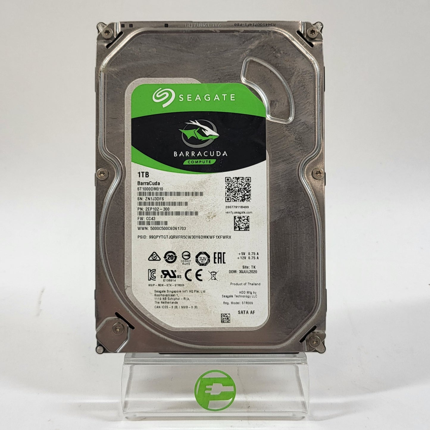 Seagate 3.5" Barracuda 1TB eSATA III 6Gbps HDD ST1000DM010