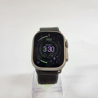 Unlocked Apple Watch Ultra 2 49MM Natural Titanium Aftermarket Band MRF53LL/A