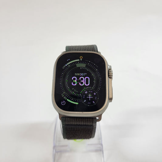 Unlocked Apple Watch Ultra 2 49MM Natural Titanium Aftermarket Band MRF53LL/A