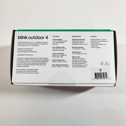 New Blink Outdoor 4 Home Security Camera Black/White