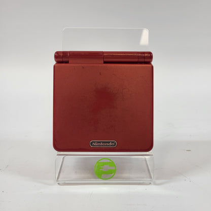 Nintendo Game Boy Advance SP Handheld Game Console AGS-001 Flame Red