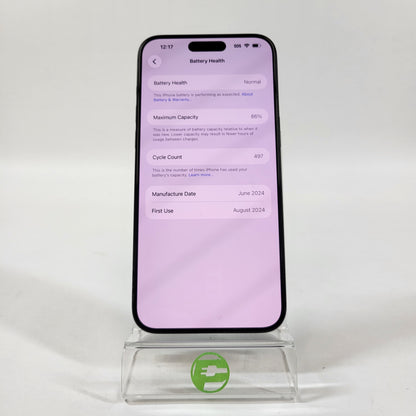 Factory Unlocked Apple iPhone 15 Pro Max 512GB Black Titanium MU6A3LL/A