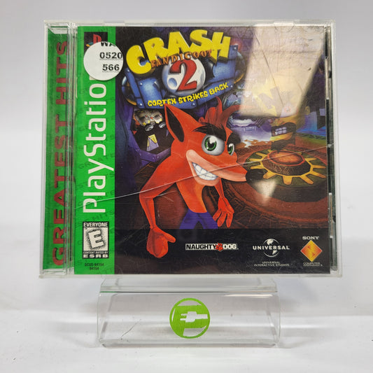 Crash Bandicoot 2 Cortex Strikes Back [Greatest Hits] (Sony PlayStation 1, 1998)