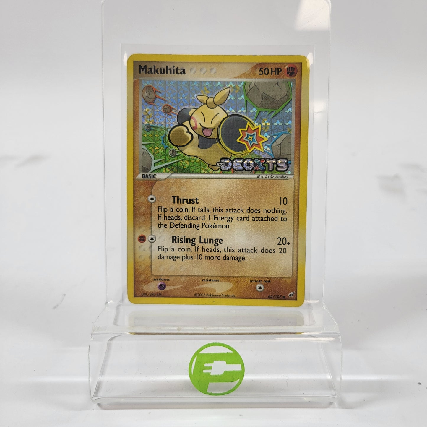 Pokémon TCG EX Deoxys Makuhita 65/107 Holo English