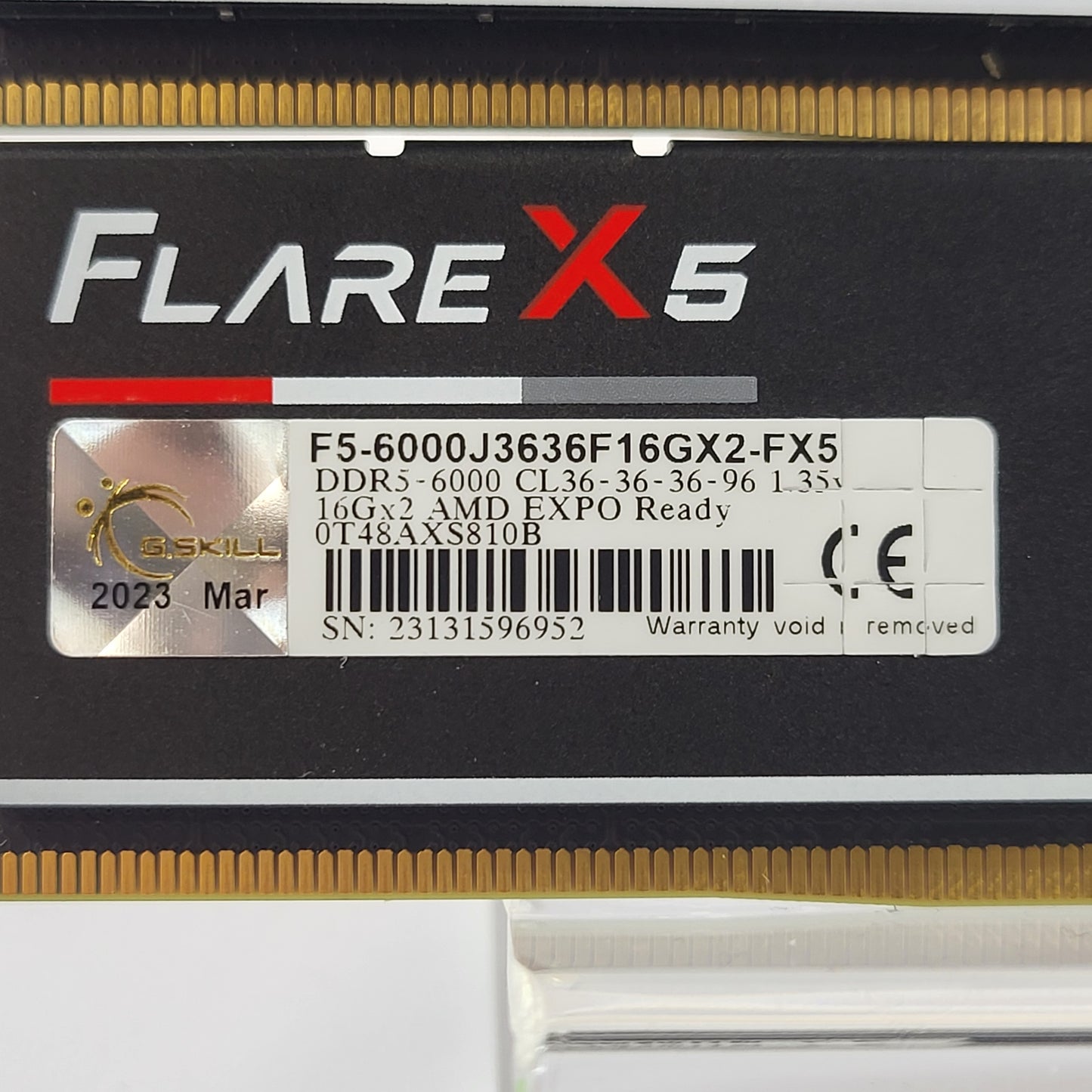 G.Skill Flare X5 32GB (2x16GB) RAM DDR5 6000MHz F5-6000J3238F16GX2-FX5
