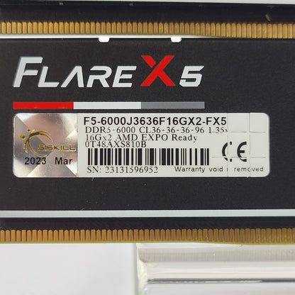 G.Skill Flare X5 32GB (2x16GB) RAM DDR5 6000MHz F5-6000J3238F16GX2-FX5