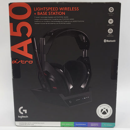 New Logitech A50 Black ASTRO Lightspeed Gaming Headset Multi-Platform