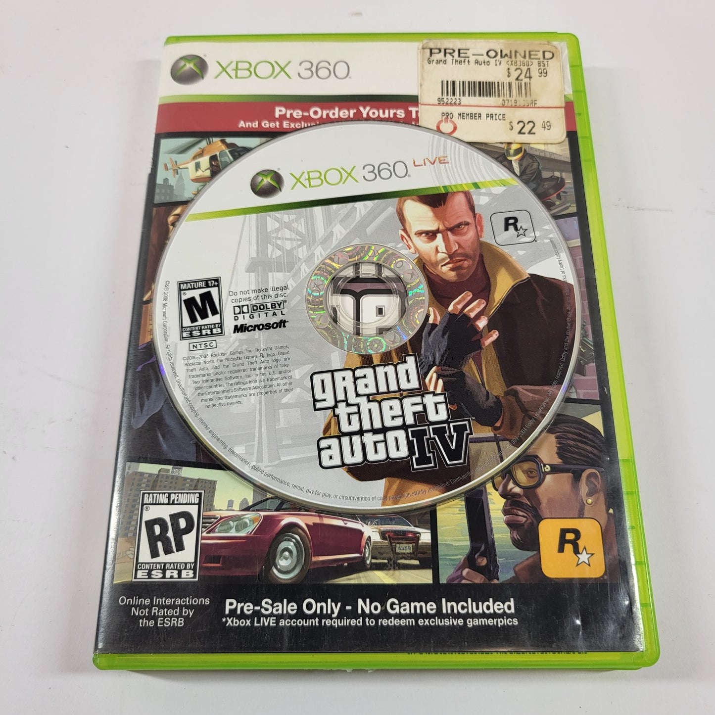 Grand Theft Auto IV (Microsoft Xbox 360, 2008)
