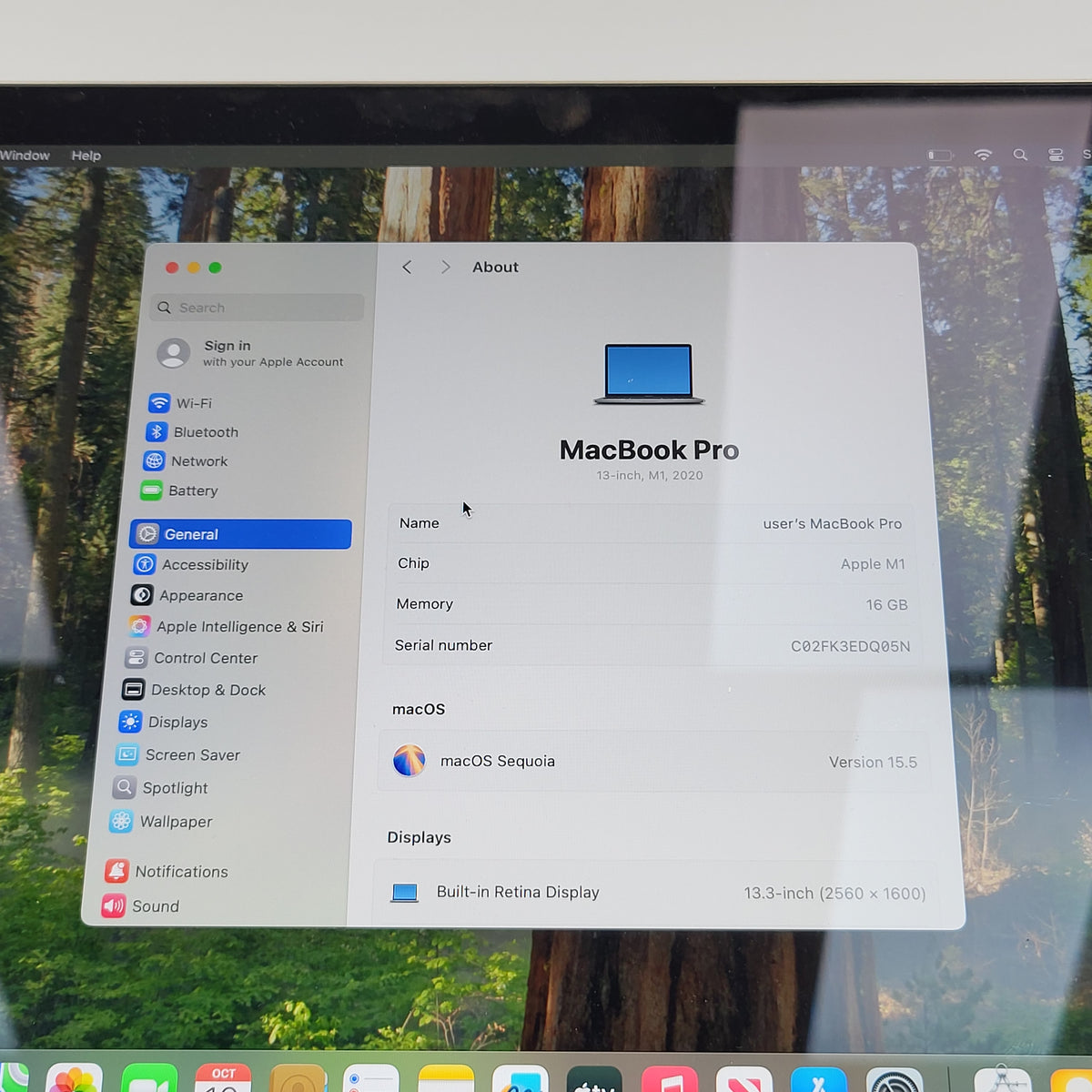 2020 Apple MacBook Pro 13.3" M1 8C GPU 3.2GHz 16GB RAM 256GB SSD A2338