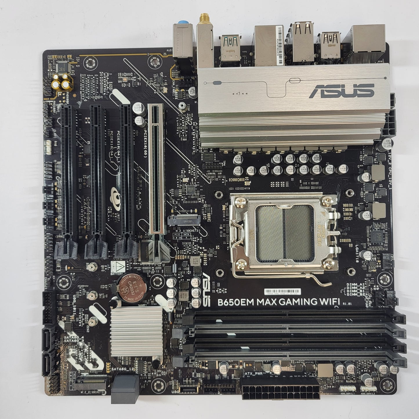 Asus B650EM MAX GAMING WIFI AM5 microATX AMD DDR5 Motherboard