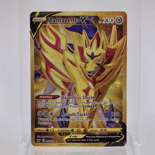 Pokémon TCG Sword & Shield Zamazenta V 212/202 Secret Rare Holo English