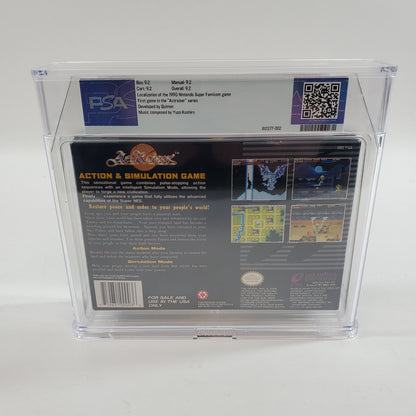 ActRaiser (Super Nintendo SNES, 1991) PSA 9.2 CIB Upside-Down Recycle Symbol, First Production