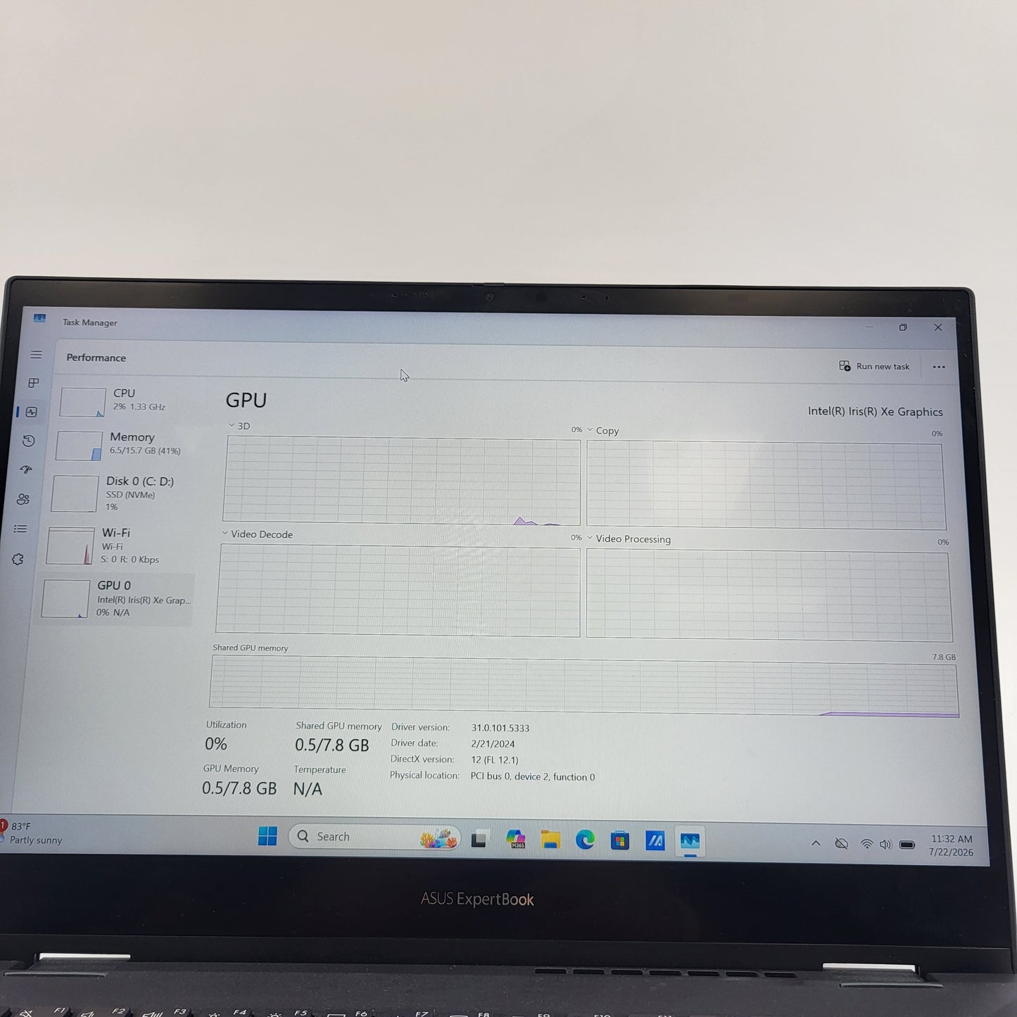 Asus ExpertBook B5 90NX04I1-M001N0 13.9 i7-1195G7 2.9GHz 16GB RAM 1TB SSD