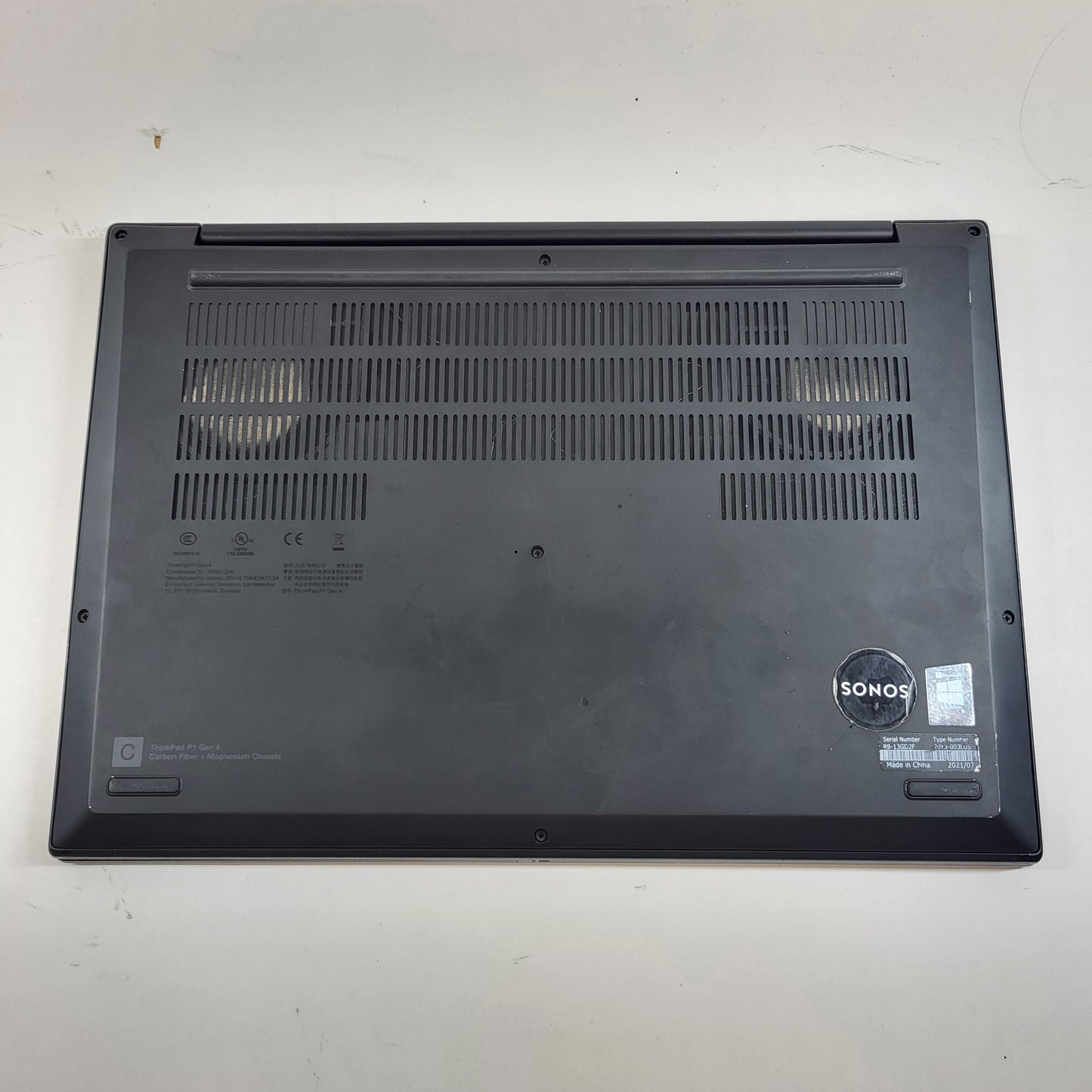 Lenovo ThinkPad P1 Gen 4 20Y3 16" i7-11800H 2.3GHz 32GB RAM 1TB SSD