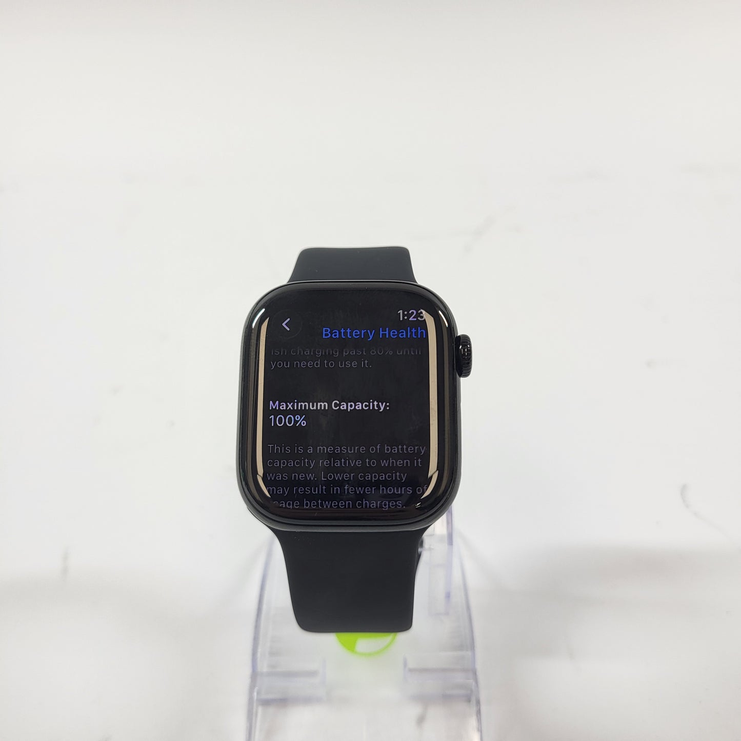GPS Only Apple Watch Series 11 42MM Jet Black Aluminum Black Sport Band 