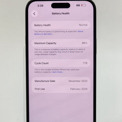 T-Mobile Apple iPhone 15 Plus 128GB Black MTXR3LL/A