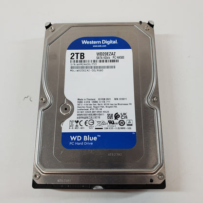 Western Digital 3.5" Blue 2TB SATA III 6Gbps HDD WD20EZAZ