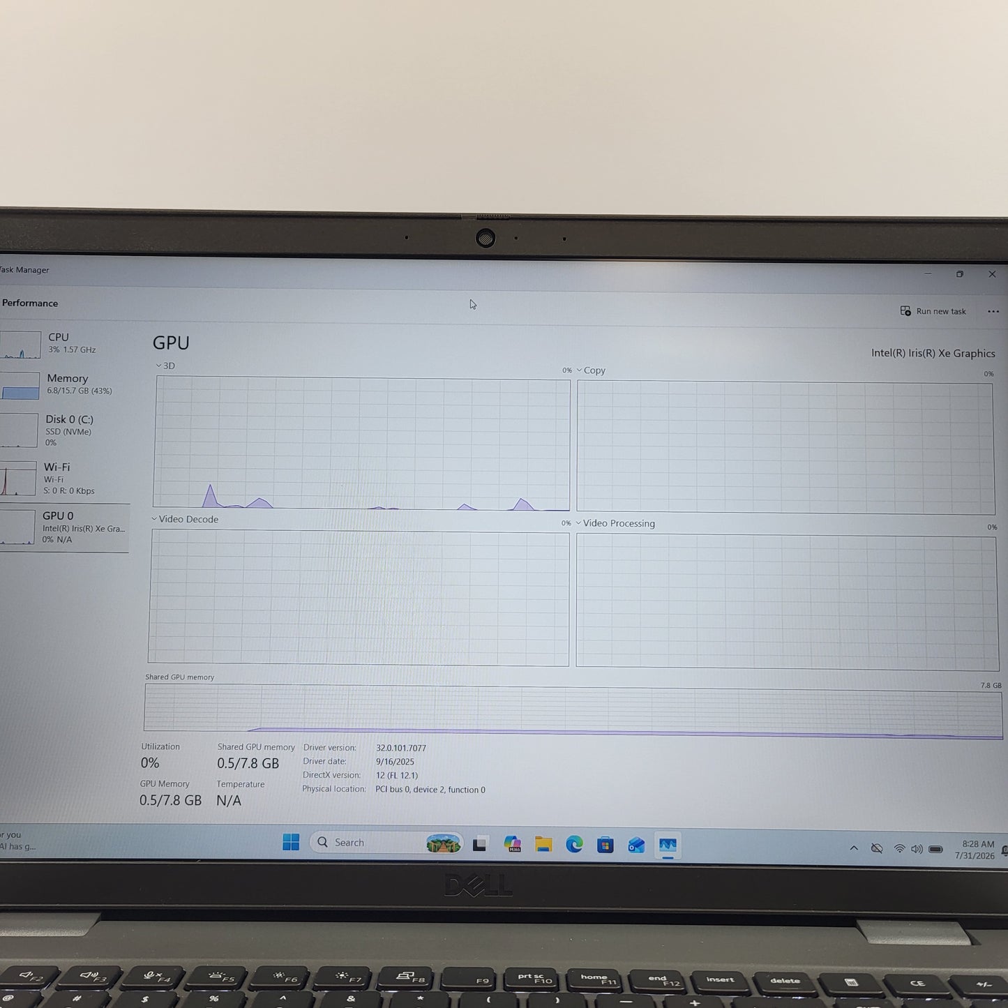 Dell Latitude 3550 15.3 i7-1355U 1.7GHz 16GB RAM 256GB SSD