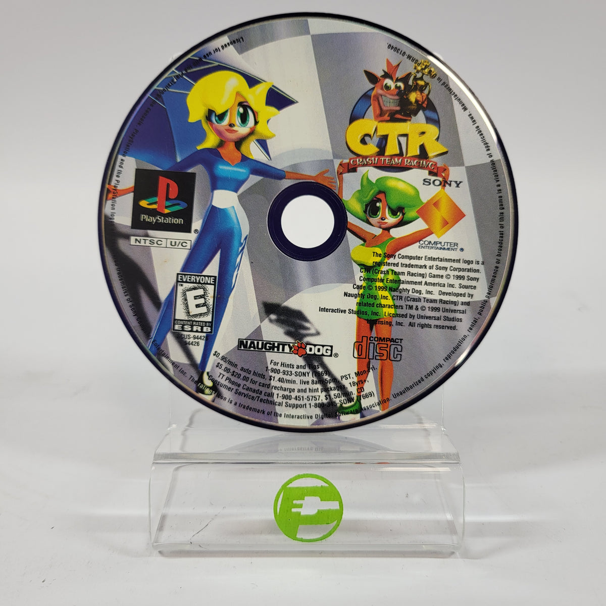 CTR Crash Team Racing (Sony PlayStation 1 PS1, 1999)