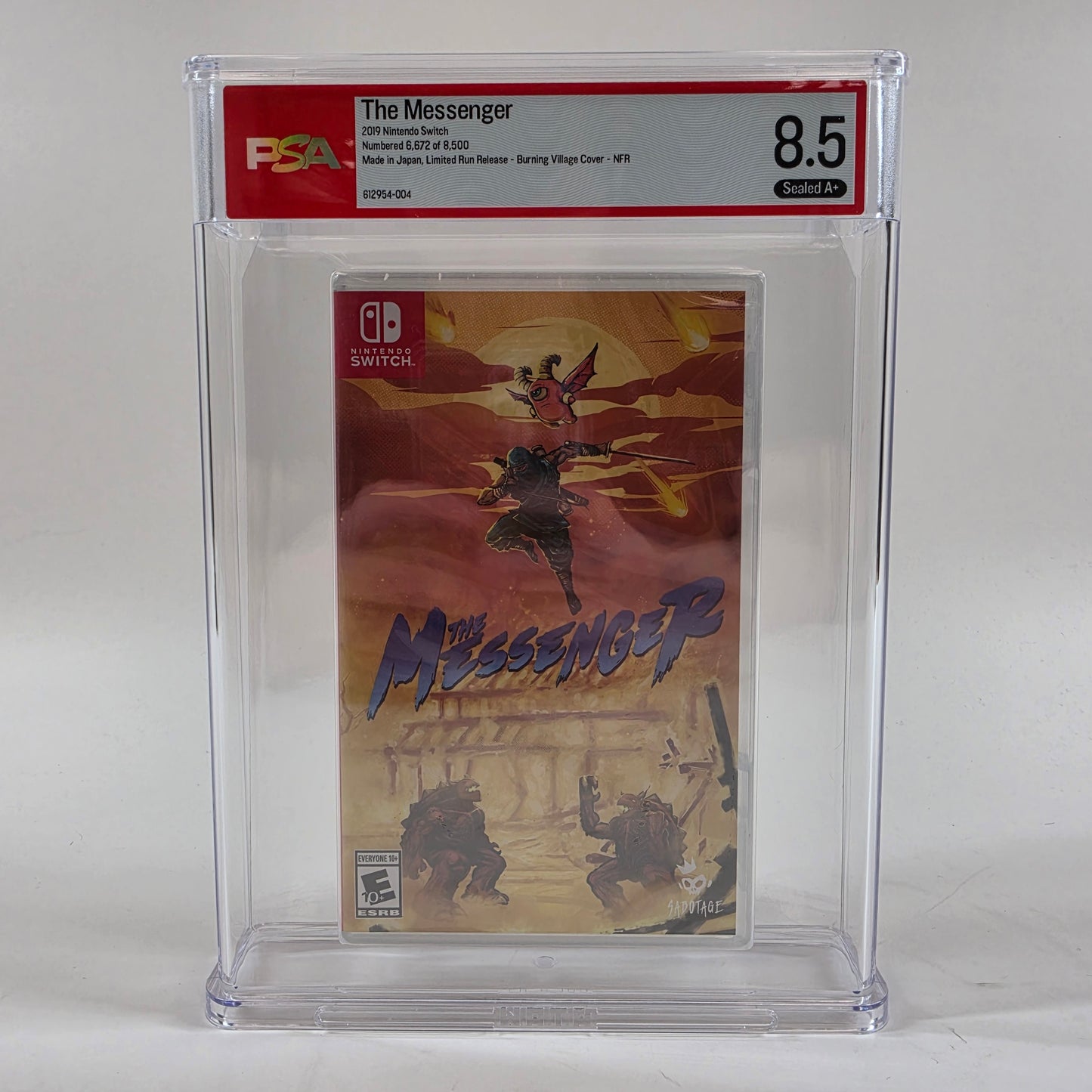 New The Messenger [Limited Run] (Nintendo Switch, 2019) SEALED PSA 8.5 A+