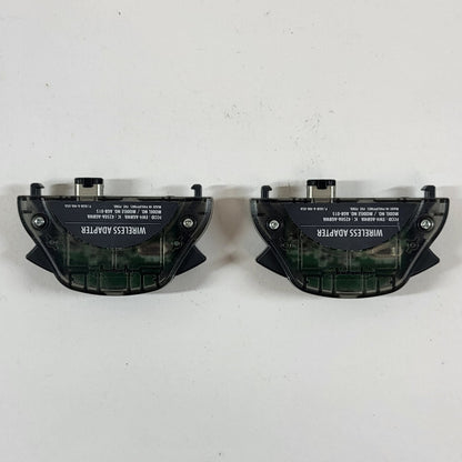 Pair Of Nintendo GameBoy Advance Wireless Adapter Clear Black AGB-015