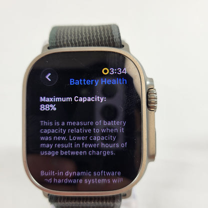 Unlocked Apple Watch Ultra 2 49MM Natural Titanium Aftermarket Band MRF53LL/A