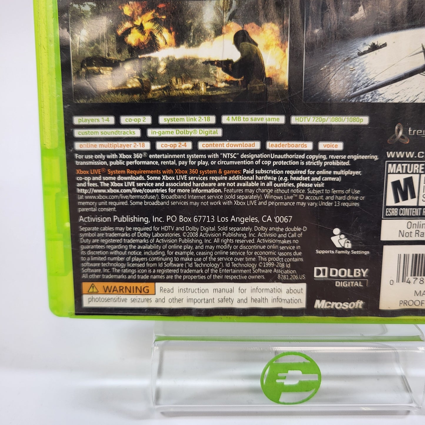 Call of Duty World at War (Microsoft Xbox 360, 2008)