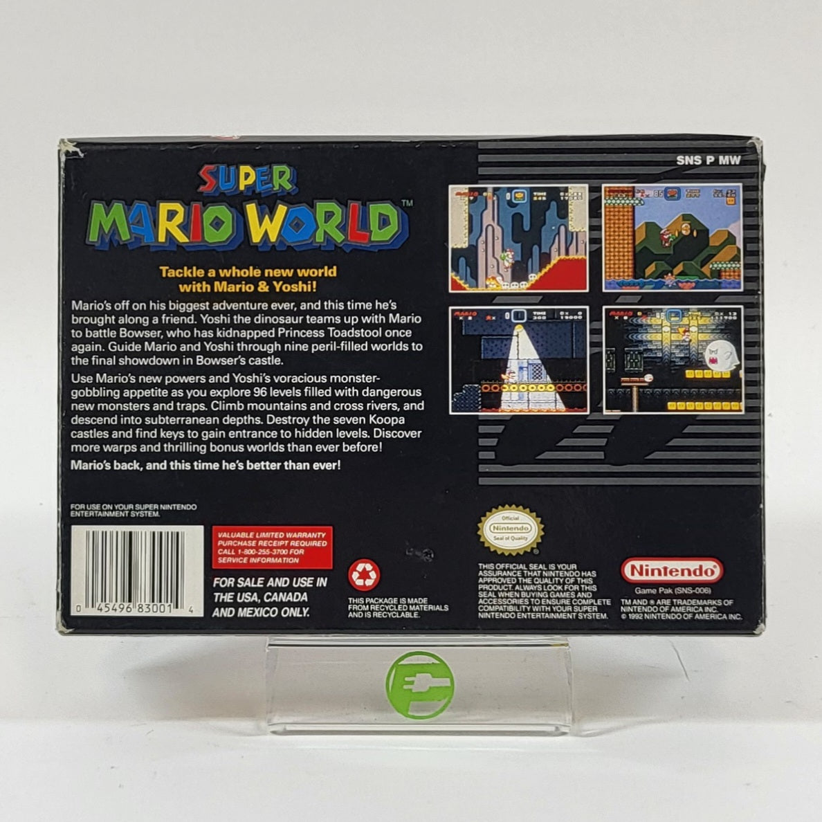 Super Mario World (Super Nintendo SNES, 1991) First Print