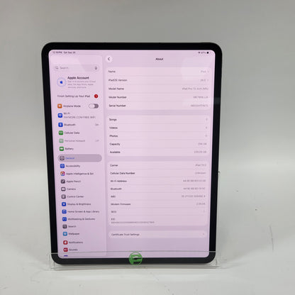 Factory Unlocked Apple iPad Pro 13" M5 256GB Space Black ME7W4LL/A