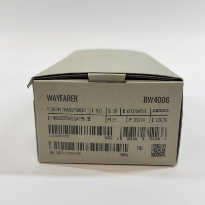 Ray-Ban Meta Wayfarer Gen 1 Transparent Transitions RW4006 AI Smart Glasses