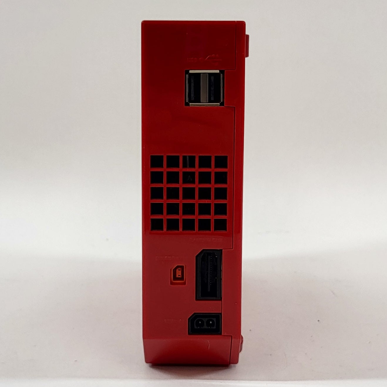 Nintendo Wii Console Gaming System RVL-001 Red Missing Cover