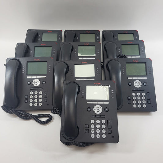 Lot of 10 Avaya 9608 IP Phone 700480585 VOIP Desk Telephone