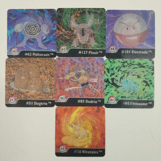 Pokemon Artbox Action Flipz Series One Lot of 7