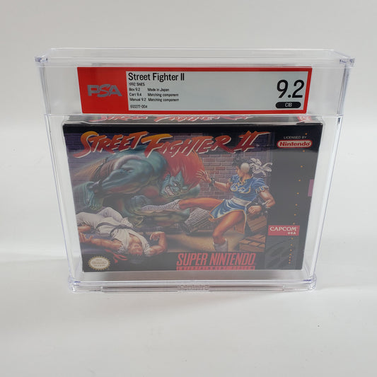 Street Fighter II (Super Nintendo SNES, 1992) PSA 9.2 CIB